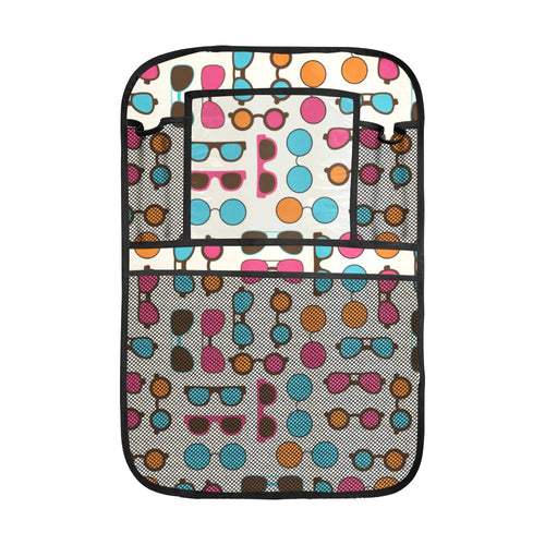 Sun Glasses Pattern Print Design 03 Car Seat Back Organizer