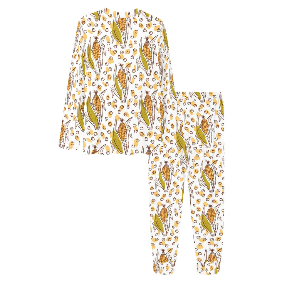 Corn Pattern Print Design 02 Women's All Over Print Pajama Set