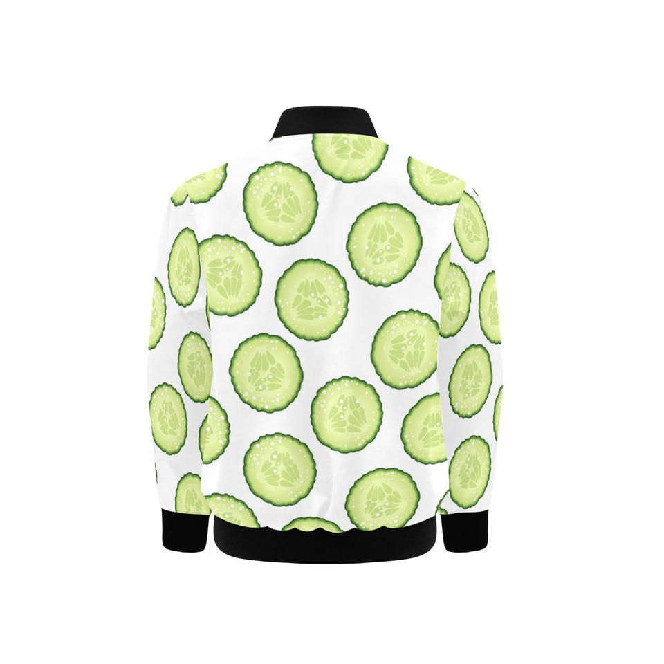 Cucumber slices pattern Kids' Boys' Girls' Bomber Jacket