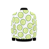 Cucumber slices pattern Kids' Boys' Girls' Bomber Jacket