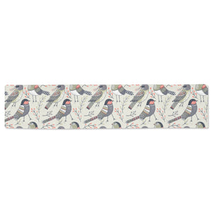 Pigeon Pattern Print Design 04 Table Runner