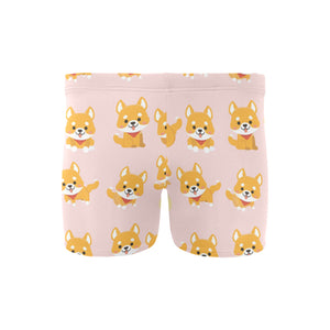 Cute shiba inu dog pattern Men's Swimming Trunks