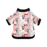 Pig Pattern Print Design 02 All Over Print Pet Dog Round Neck Fuzzy Shirt