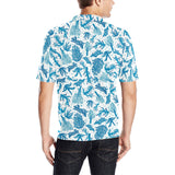 Coral Reef Pattern Print Design 01 Men's All Over Print Polo Shirt