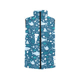 Cute shark pattern Women's Padded Vest