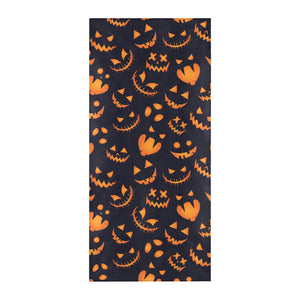 Halloween pattern Pumpkin background Beach Towel