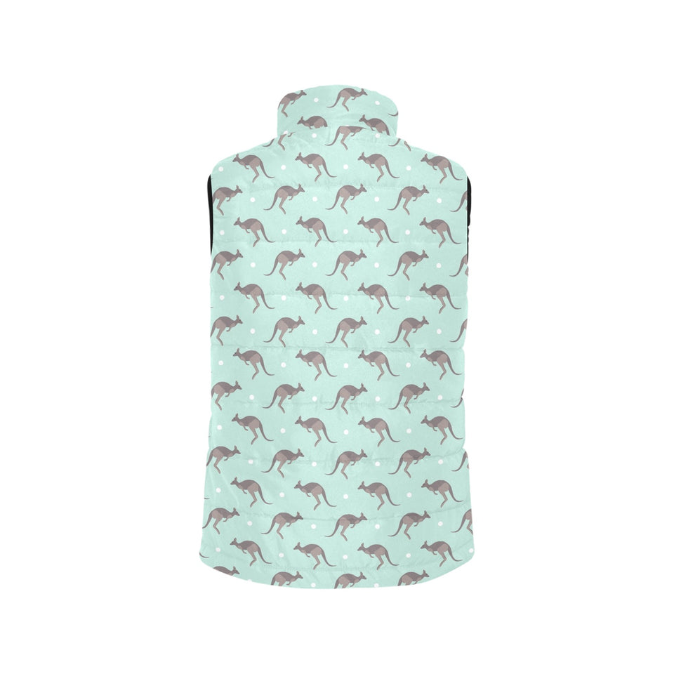 Kangaroo pattern background Women's Padded Vest
