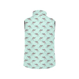 Kangaroo pattern background Women's Padded Vest