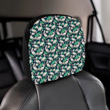Pelican Pattern Print Design 03 Car Headrest Cover