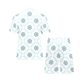 nautical steering wheel chain Men's V-Neck Short Pajama Set