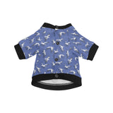 Seagull Pattern Print Design 03 All Over Print Pet Dog Round Neck Fuzzy Shirt