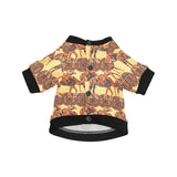 Camel polynesian tribal design pattern All Over Print Pet Dog Round Neck Fuzzy Shirt