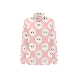 Cute sheep pattern Women's Long Sleeve Polo Shirt