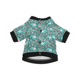 Elephants jungle pattern All Over Print Pet Dog Round Neck Fuzzy Shirt