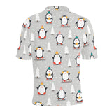 Cute Penguin christmas pattern Men's All Over Print Polo Shirt