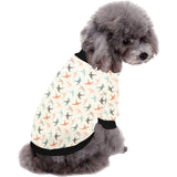 Swallow Pattern Print Design 02 All Over Print Pet Dog Round Neck Fuzzy Shirt