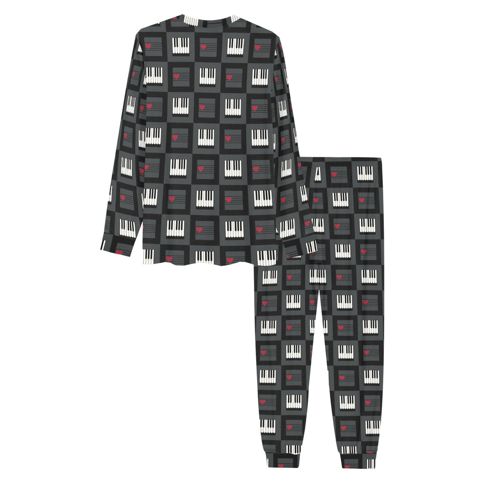 Piano Pattern Print Design 05 Men's All Over Print Pajama