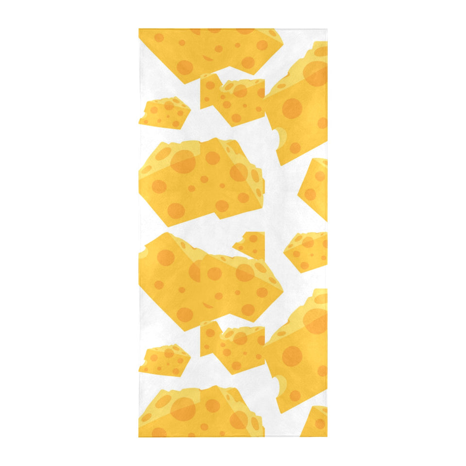 Cheese slice pattern Beach Towel