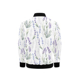 Hand painting Watercolor Lavender Kids' Boys' Girls' Bomber Jacket