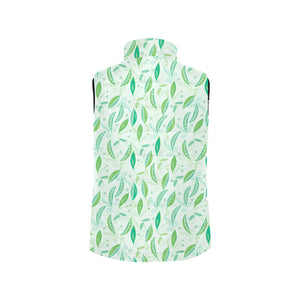 Green Peas Pattern Print Design 01 Men's Padded Vest