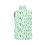 Green Peas Pattern Print Design 01 Men's Padded Vest