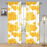 Cheese slice pattern Gauze Curtain