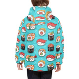 Cute sushi pattern Kids' Boys' Girls' Padded Hooded Jacket