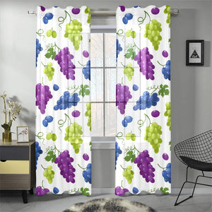 Grape pattern Gauze Curtain