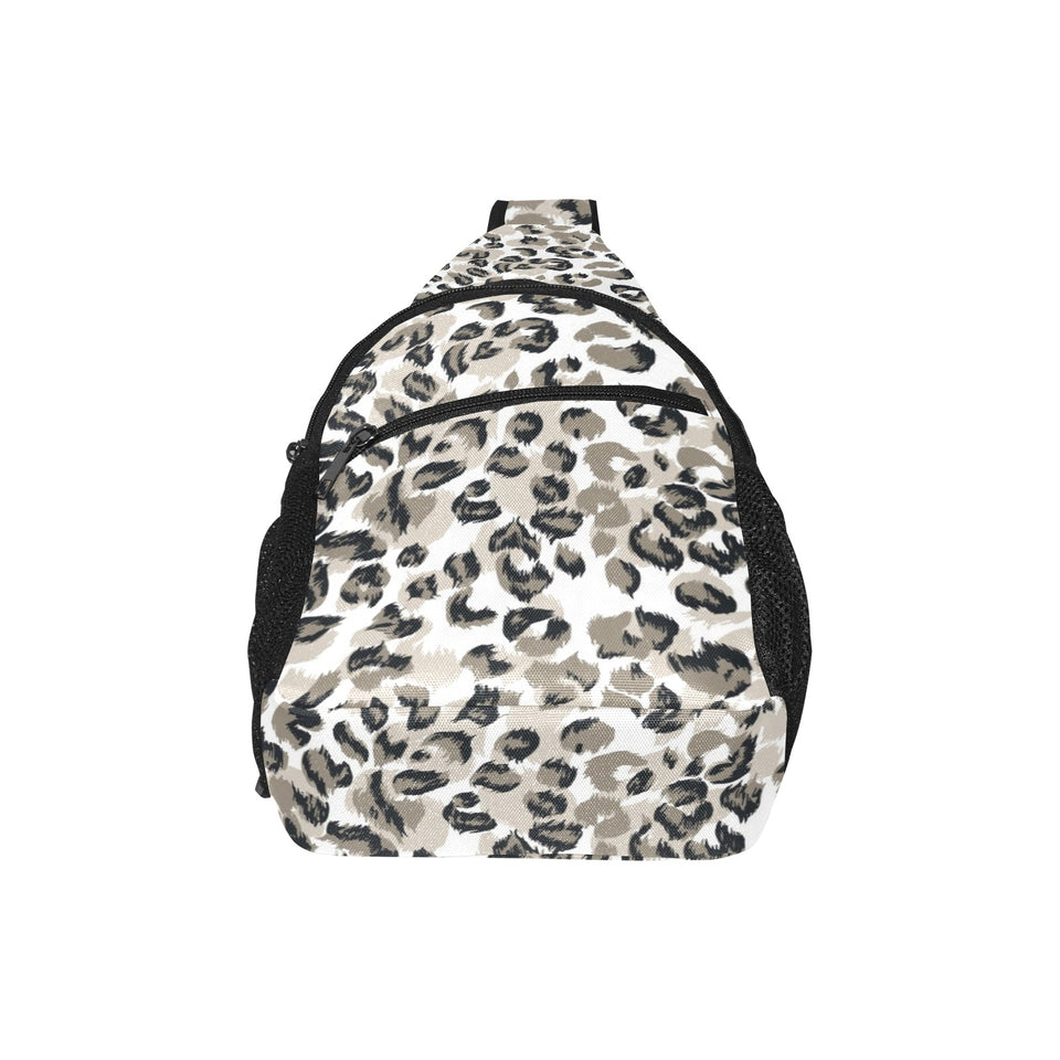Leopard skin print pattern All Over Print Chest Bag