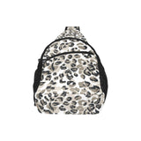 Leopard skin print pattern All Over Print Chest Bag