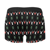 Deer Christmas new year pattern argyle Men's All Over Print Boxer Briefs Men's Underwear