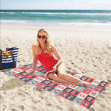 British Pattern Print Design 05 Beach Towel