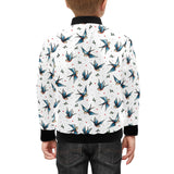 Swallow Pattern Print Design 04 Kids' Boys' Girls' Bomber Jacket