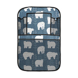 polar bear mother her child pattern Car Seat Back Organizer