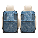 Hand drawn sailboat pattern Car Seat Back Organizer