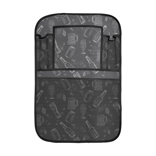Beer hand drawn pattern Car Seat Back Organizer