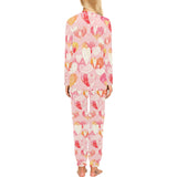 Hand drawn heart design pattern Women's All Over Print Pajama Set