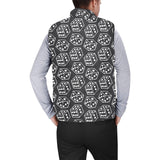 Dice Pattern Print Design 01 Men's Padded Vest