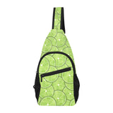 Slices of Lime pattern All Over Print Chest Bag
