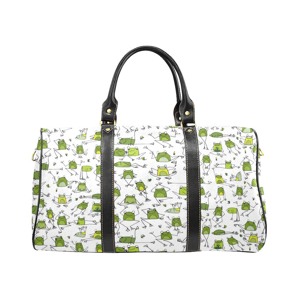 Sketch funny frog pattern Travel Bag
