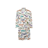 Sun Glasses Pattern Print Design 01 Men's Long Sleeve Belted Night Robe