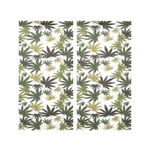 Canabis Marijuana Weed Pattern Print Design 05 Gauze Curtain