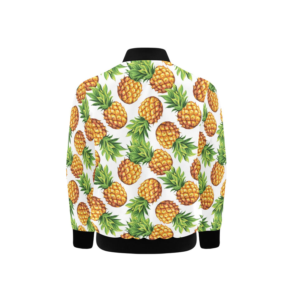 Pineapples design pattern Kids' Boys' Girls' Bomber Jacket