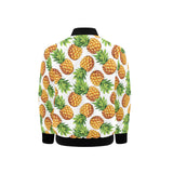 Pineapples design pattern Kids' Boys' Girls' Bomber Jacket
