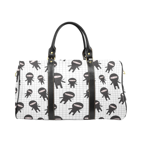 Ninja pattern plaid background Travel Bag