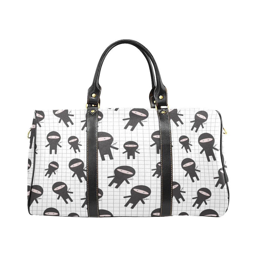 Ninja pattern plaid background Travel Bag