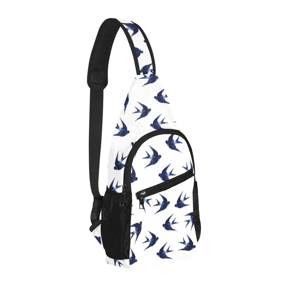 Swallow Pattern Print Design 03 All Over Print Chest Bag