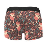 fox leaves mushroom pattern Men's All Over Print Boxer Briefs Men's Underwear