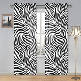 Zebra skin pattern Gauze Curtain