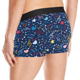 Music Notes Pattern Print Design 03 Men's All Over Print Boxer Briefs Men's Underwear